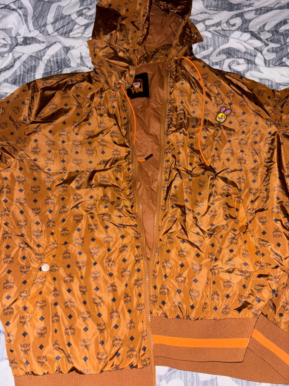 MCM Sambypen collab windbreaker jacket